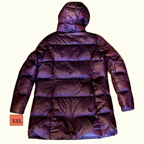 EDDIE BAUER Luna Peak Women’s Down Coat Sz XXL Wine - Picture 2 of 15
